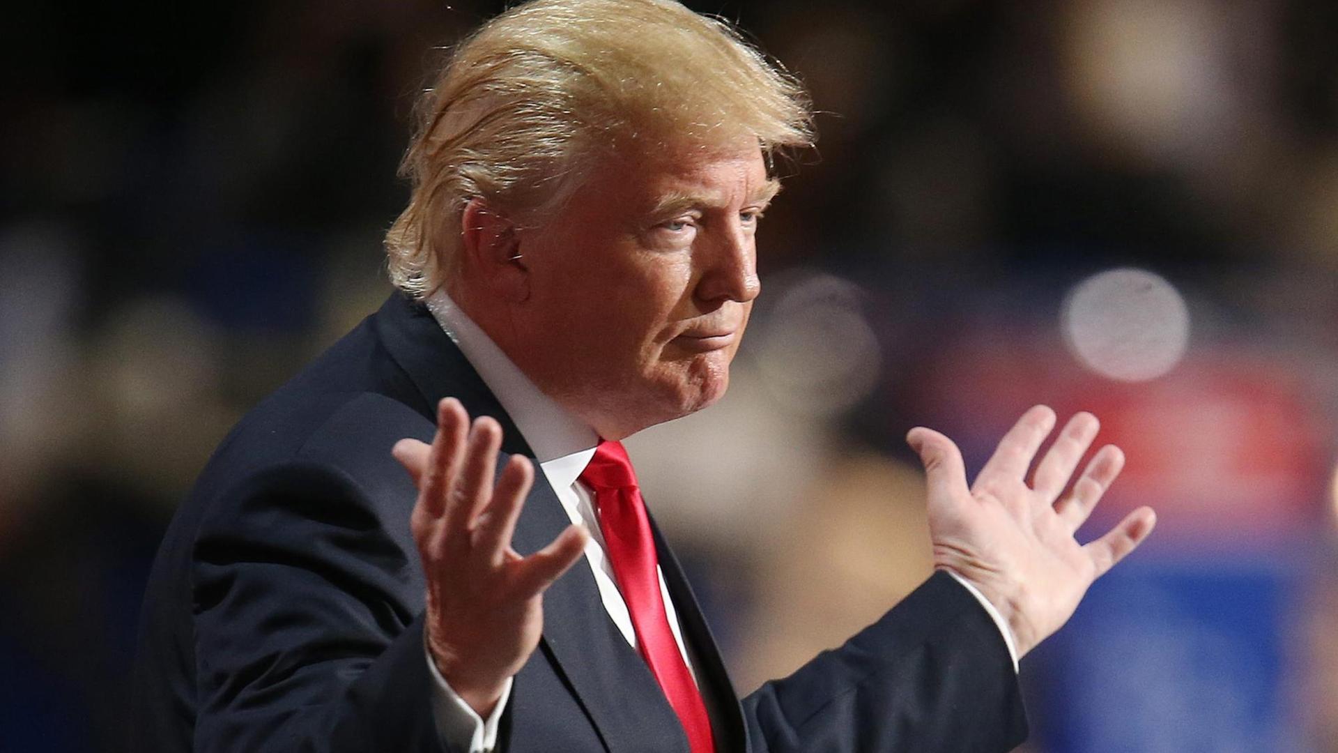 Donald Trump auf dem Nominierungsparteitag der US-Republikaner Donald Trump auf dem Nominierungsparteitag der US-Republikaner