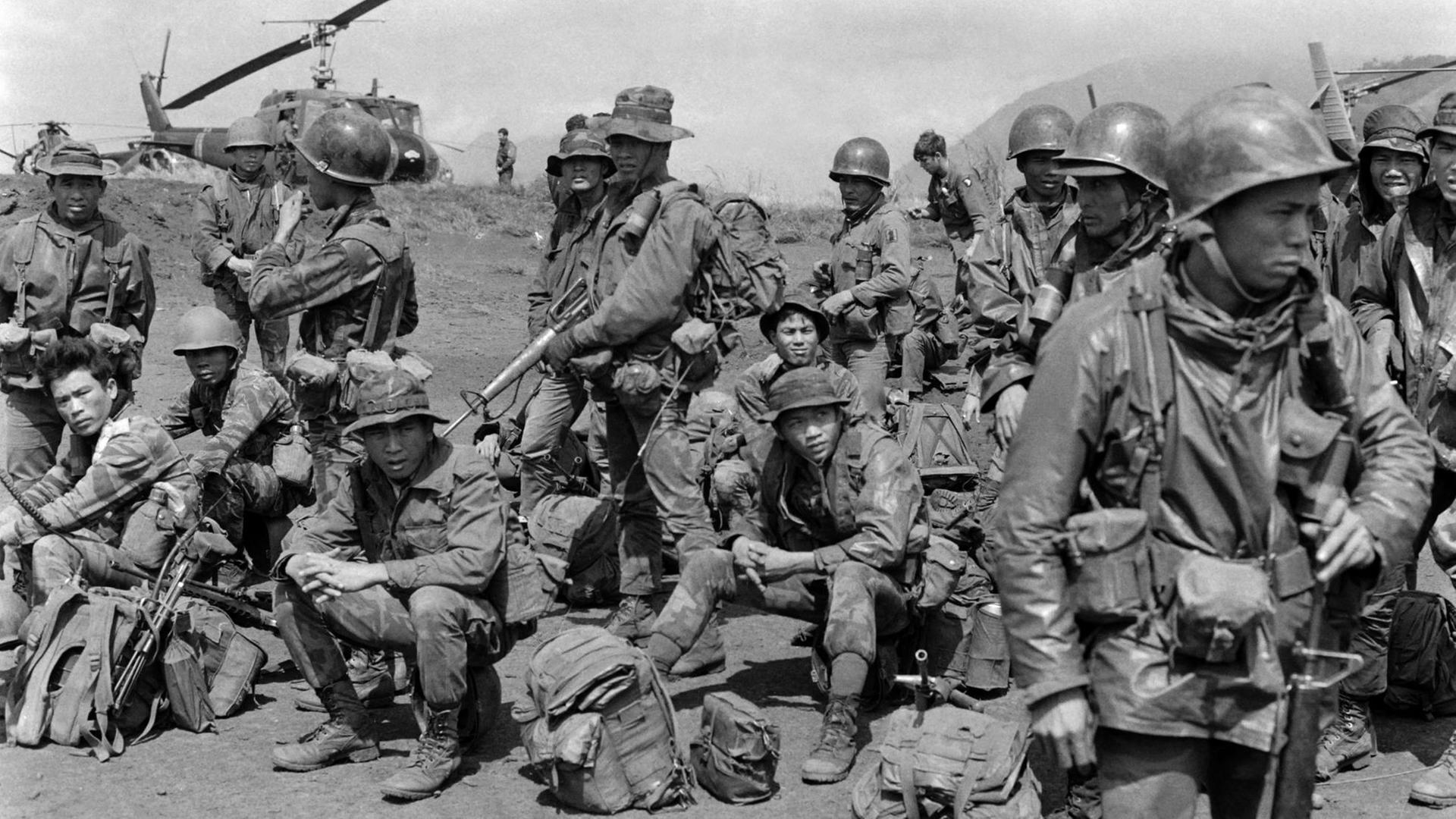Südvietnamesische Soldaten in Kambodscha. Südvietnamesische Soldaten in Kambodscha.