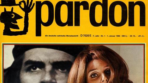 Titelseite von "Pardon" 1968, einer satirischen Monatszeitschrift aus Frankfurt am Main. Mit dem Text: "Machen Sie doch mal Revolution! Leitfaden für Protestaktionen"
