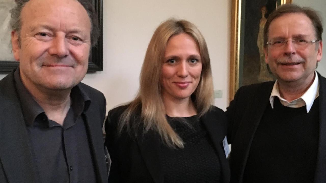 Mark Pieth, Elisa Hoven und Rainer Koch (v.l.n.r.)