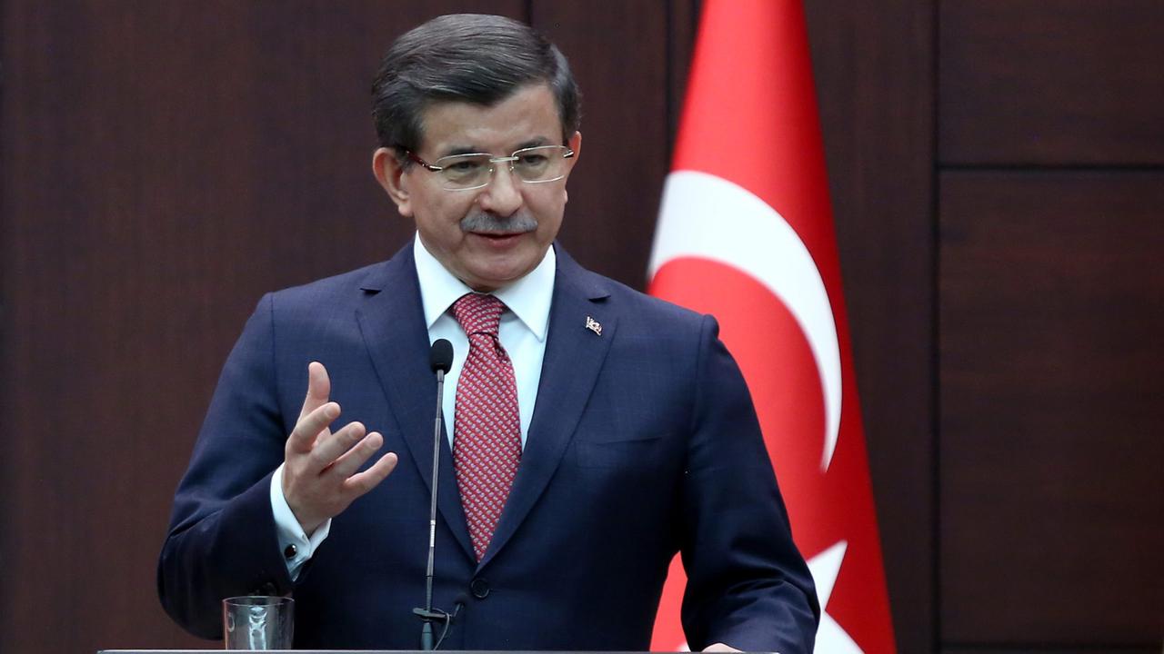 Der türkische Ministerpräsident Ahmet Davutoğlu Der türkische Ministerpräsident Ahmet Davutoğlu
