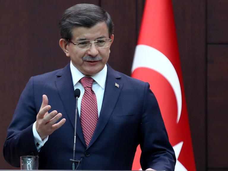 Der türkische Ministerpräsident Ahmet Davutoğlu