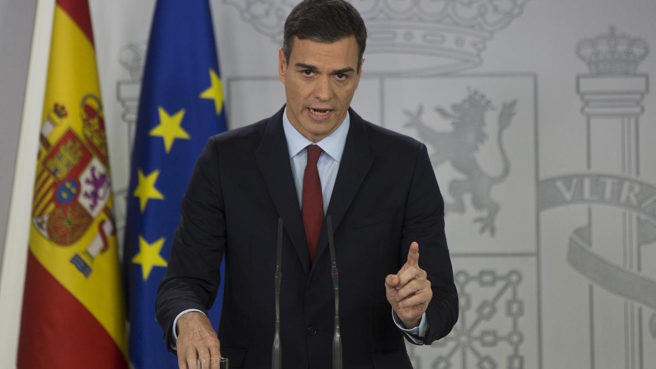 Der spanische Ministerpräsident Pedro Sanchez (24.11.2018).