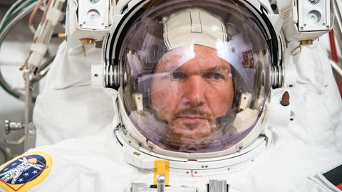 Der deutsche Astronaut Alexander Gerst trainiert im NASA Johnson Space Center für seine Mission.
