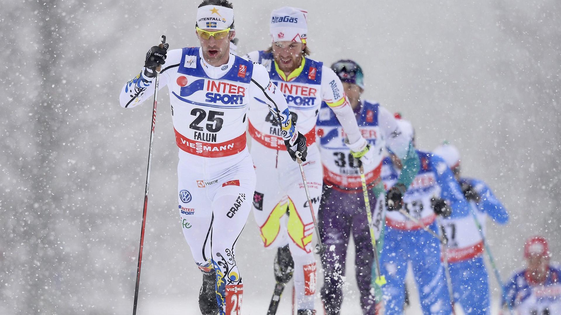 50 Kilometer Lang-Lauf der Männer bei der Ski-WM in Falun 50 Kilometer Lang-Lauf der Männer bei der Ski-WM in Falun