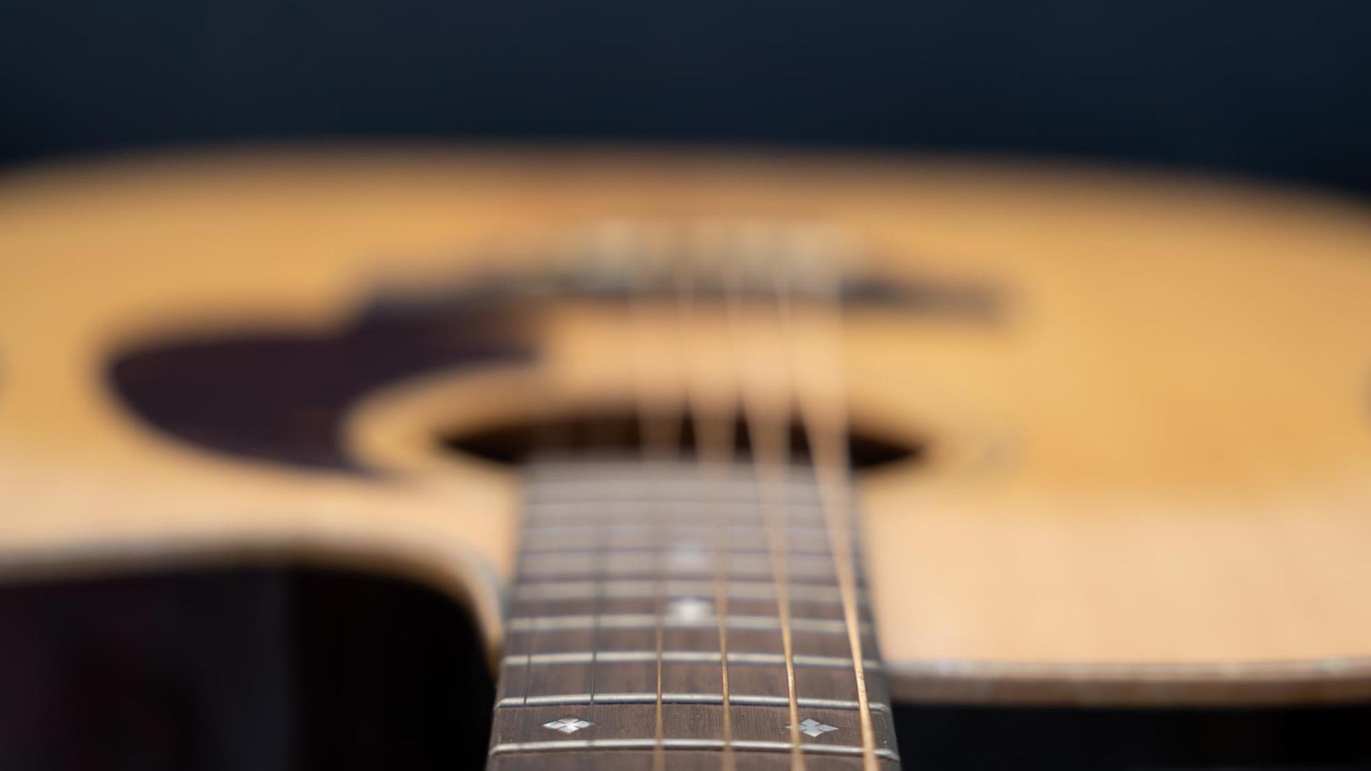 Detail einer Gitarre Detail einer Gitarre