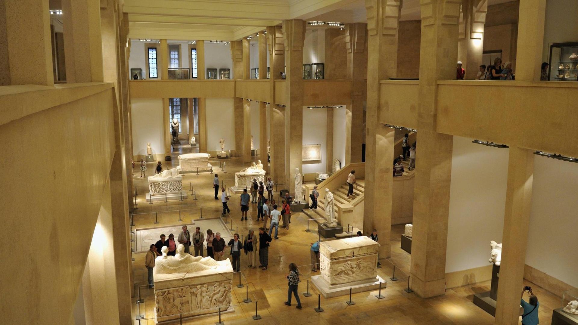Innenansicht des Nationalmuseums, Beirut, Libanon Innenansicht des Nationalmuseums, Beirut, Libanon