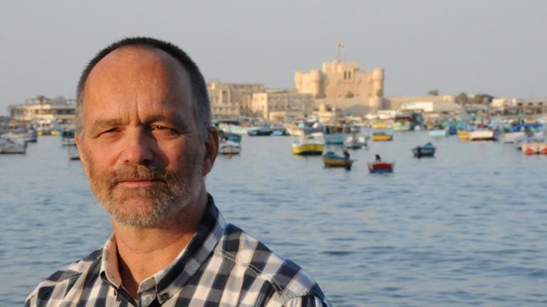 Der Seelsorger Markus Schildhauer leitet die Station Alexandria der Deutschen Seemannsmission. Der Seelsorger Markus Schildhauer leitet die Station Alexandria der Deutschen Seemannsmission.