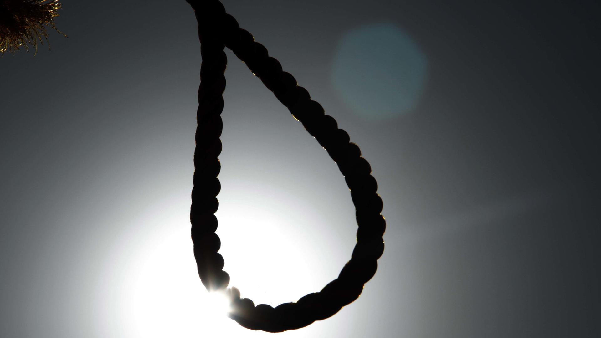 Strick,um eine Exekution in Afghanistan vorzubereiten