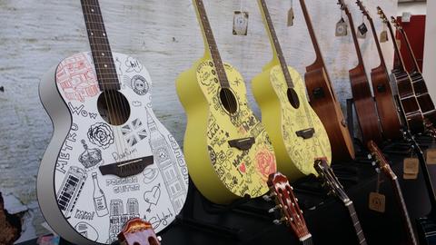 Gitarren auf der Musikmesse 2016