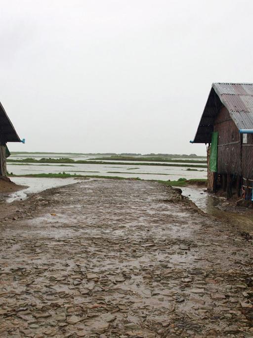 Ein Lager für Rohingya-Binnenflüchtlinge in Myanmar.