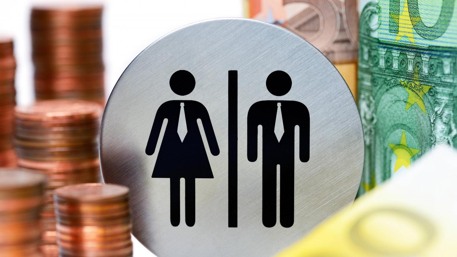 Symbolbild zur Ungleichbezahlung von Frauen und Männern Symbolbild zur Ungleichbezahlung von Frauen und Männern