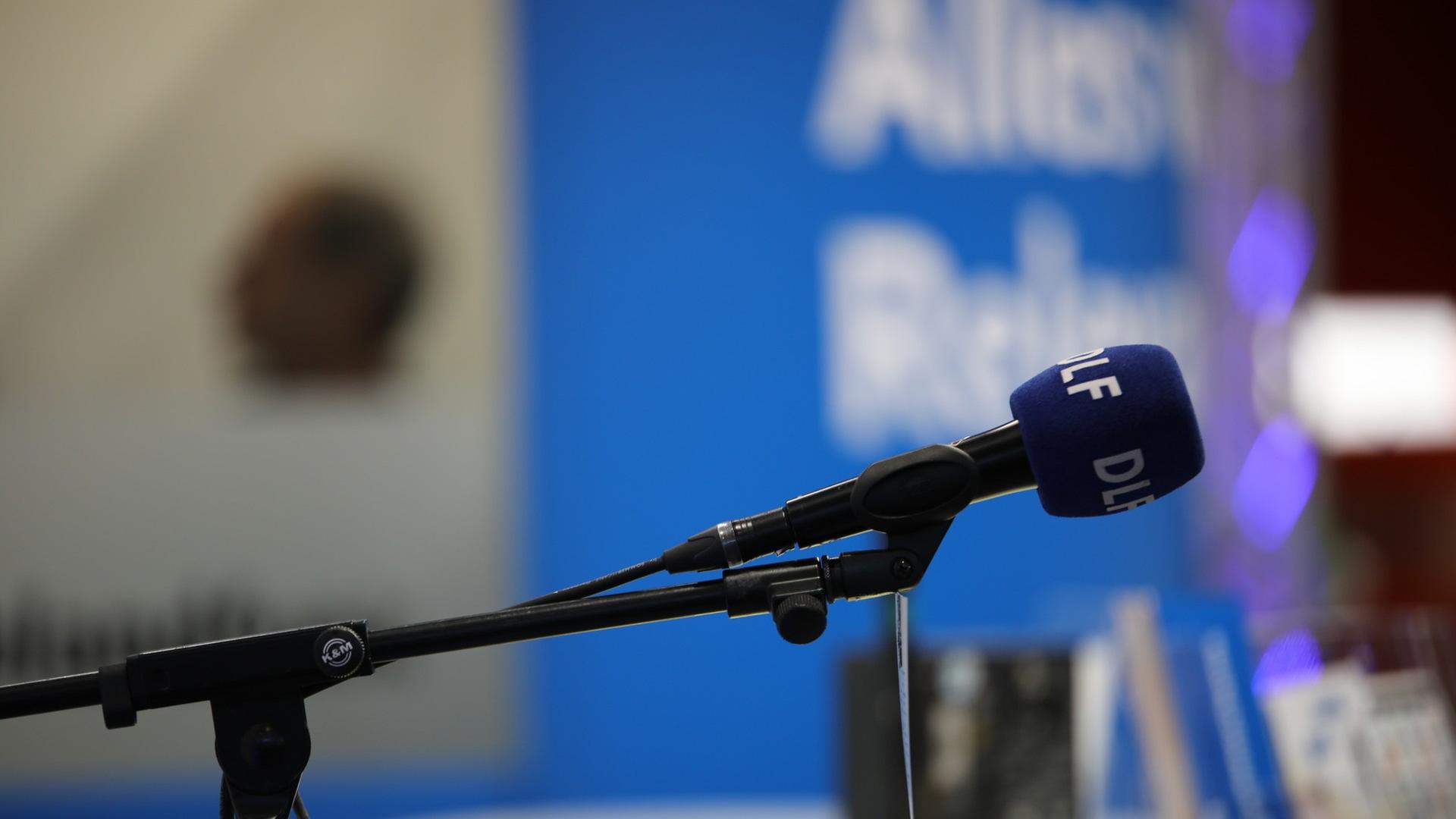 Ein Mikrofon des Deutschlandfunks Ein Mikrofon des Deutschlandfunks