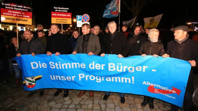 AfD-Demonstration in Magdeburg