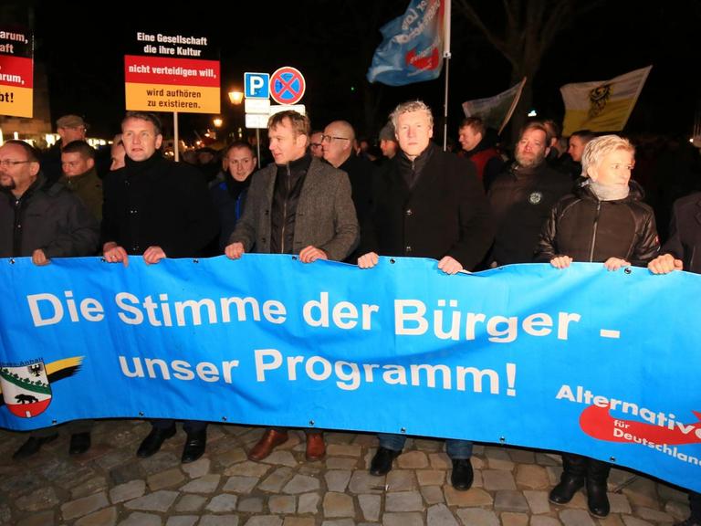 AfD-Demonstration in Magdeburg