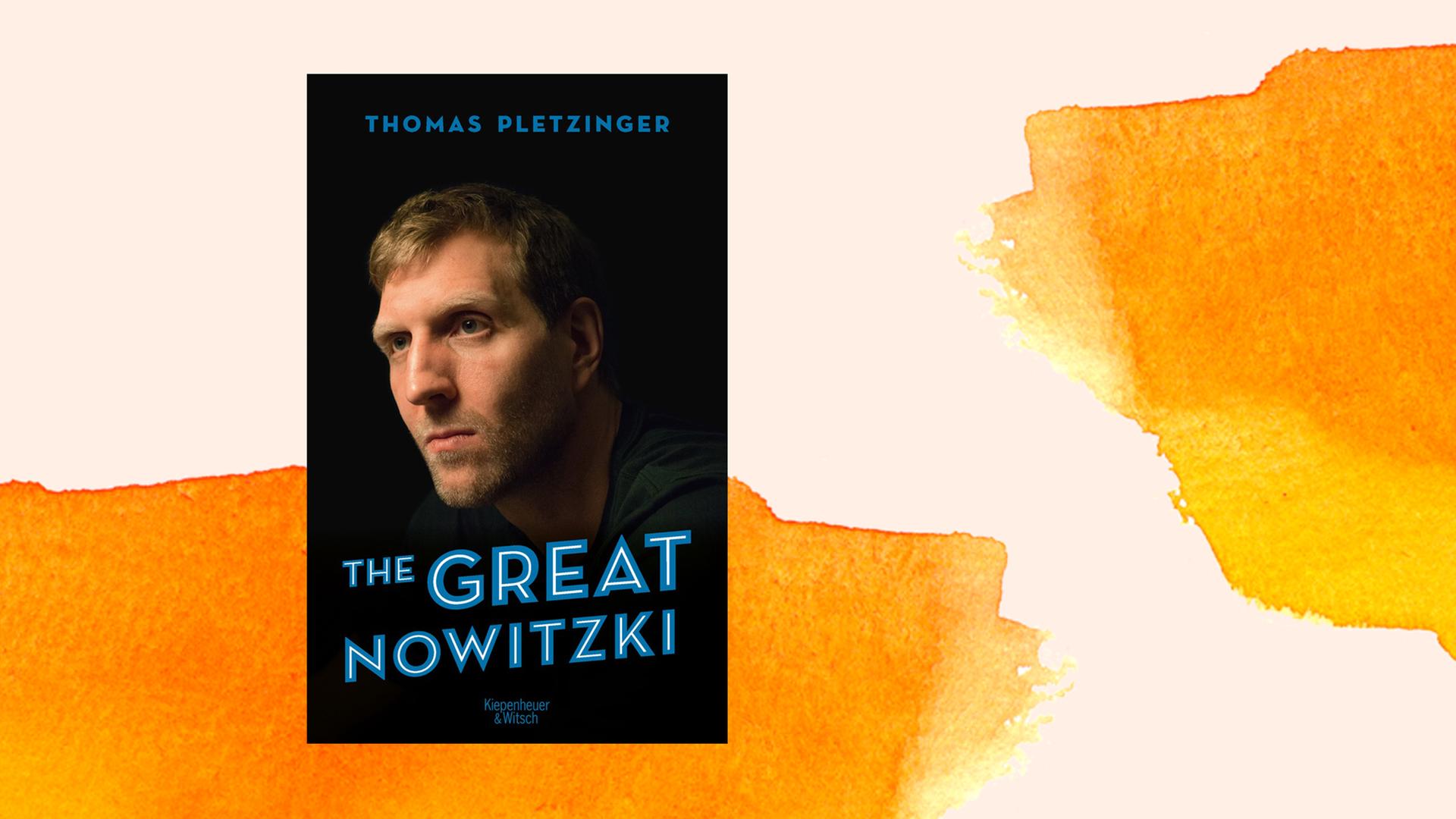 Das Buchcover zeigt Dirk Novitzkis Kopf im Halbprofil vor dunklem Hintergrund.
