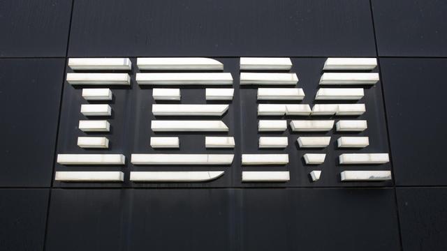 Das Logo des IT-Unternehmens IBM