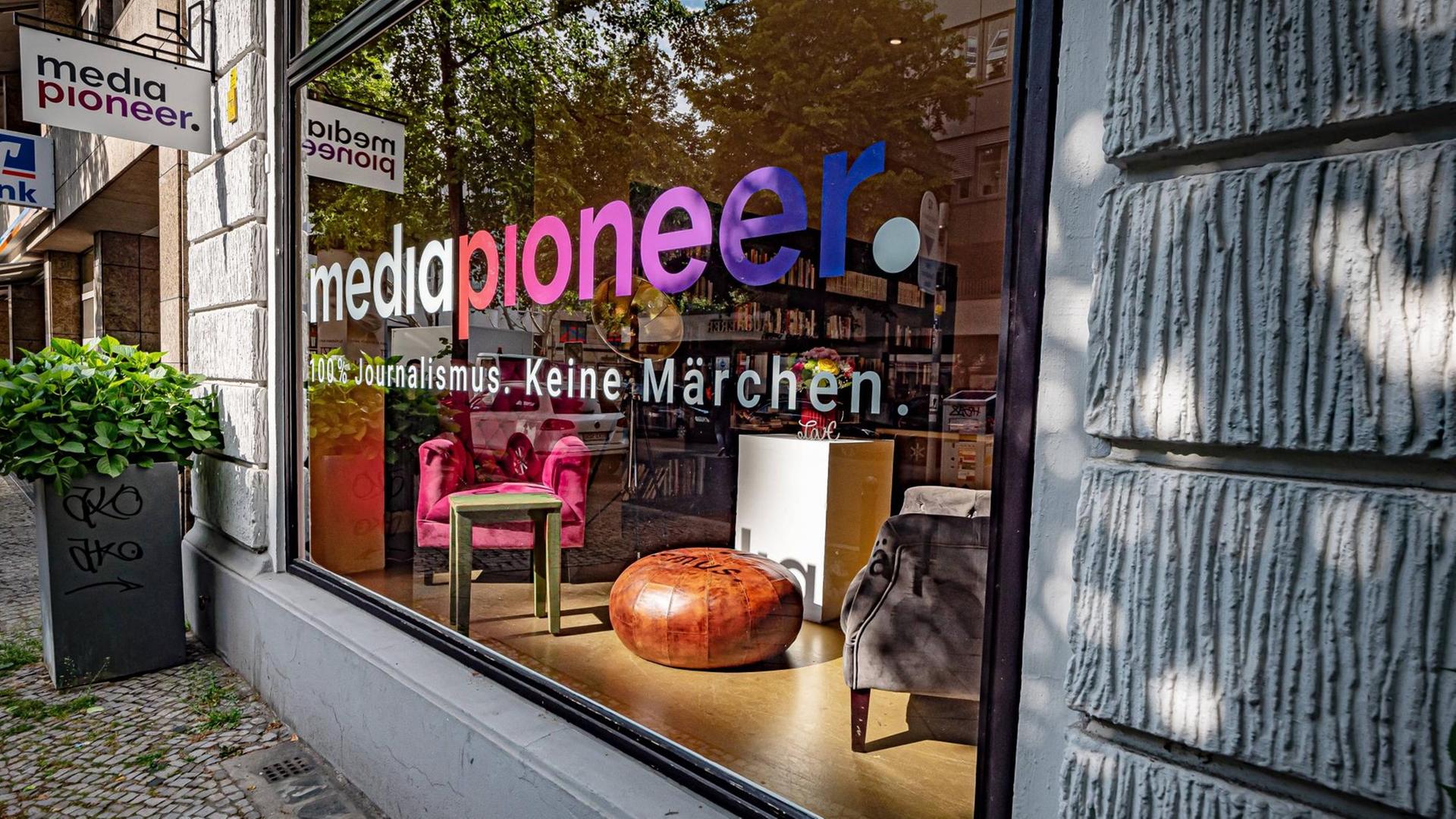 Das Büro des Medienunternehmens Media Pioneer in Berlin-Charlottenburg Das Büro des Medienunternehmens Media Pioneer in Berlin-Charlottenburg