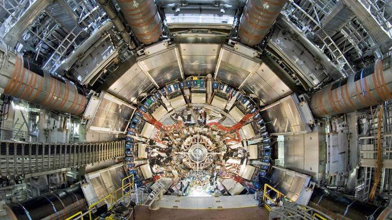 Das LHC, der größte und stärkste Teilchen-Beschleuniger der Welt. 