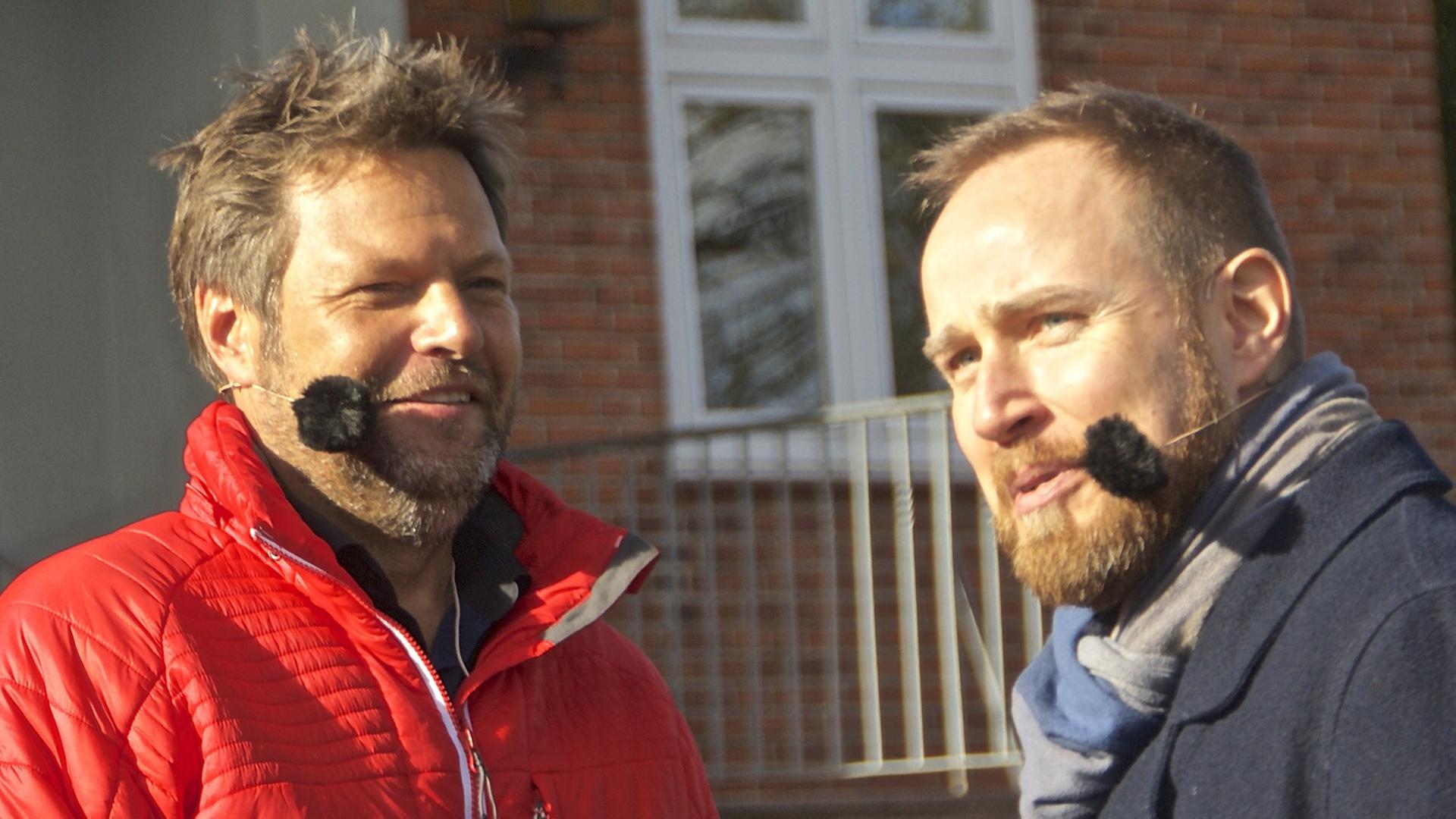 Deutschlandrundfahrt, 30.11.2014 , Rorbert Habeck und Olaf Kosert in Flensburg Deutschlandrundfahrt, 30.11.2014 , Rorbert Habeck und Olaf Kosert in Flensburg