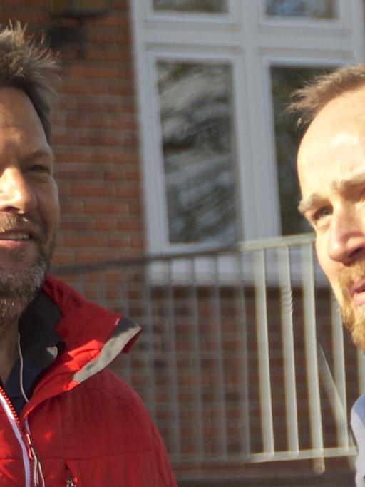 Deutschlandrundfahrt, 30.11.2014 , Rorbert Habeck und Olaf Kosert in Flensburg