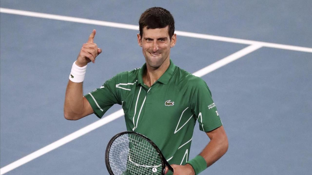 Der serbische Tennisspieler Novak Djokovic