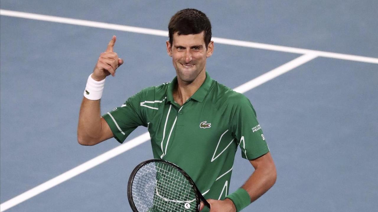 Der serbische Tennisspieler Novak Djokovic Der serbische Tennisspieler Novak Djokovic