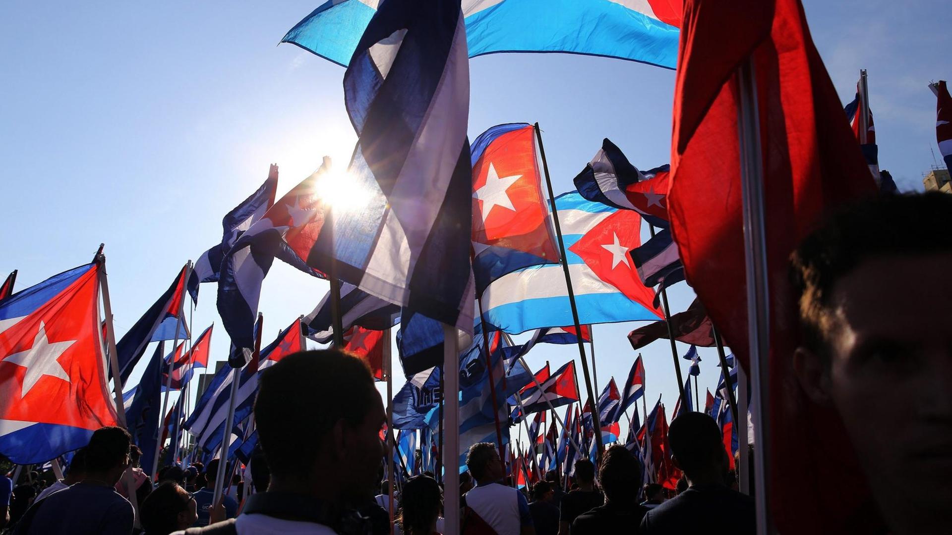 The International Workers Day parade at Plaza de la Revolucion square in Havana, Cuba, 01 May 2016. Labour Day, or May Day, is observed all over the world on the first day of May to celebrate the economic and social achievements of workers and fight for labourers rights.