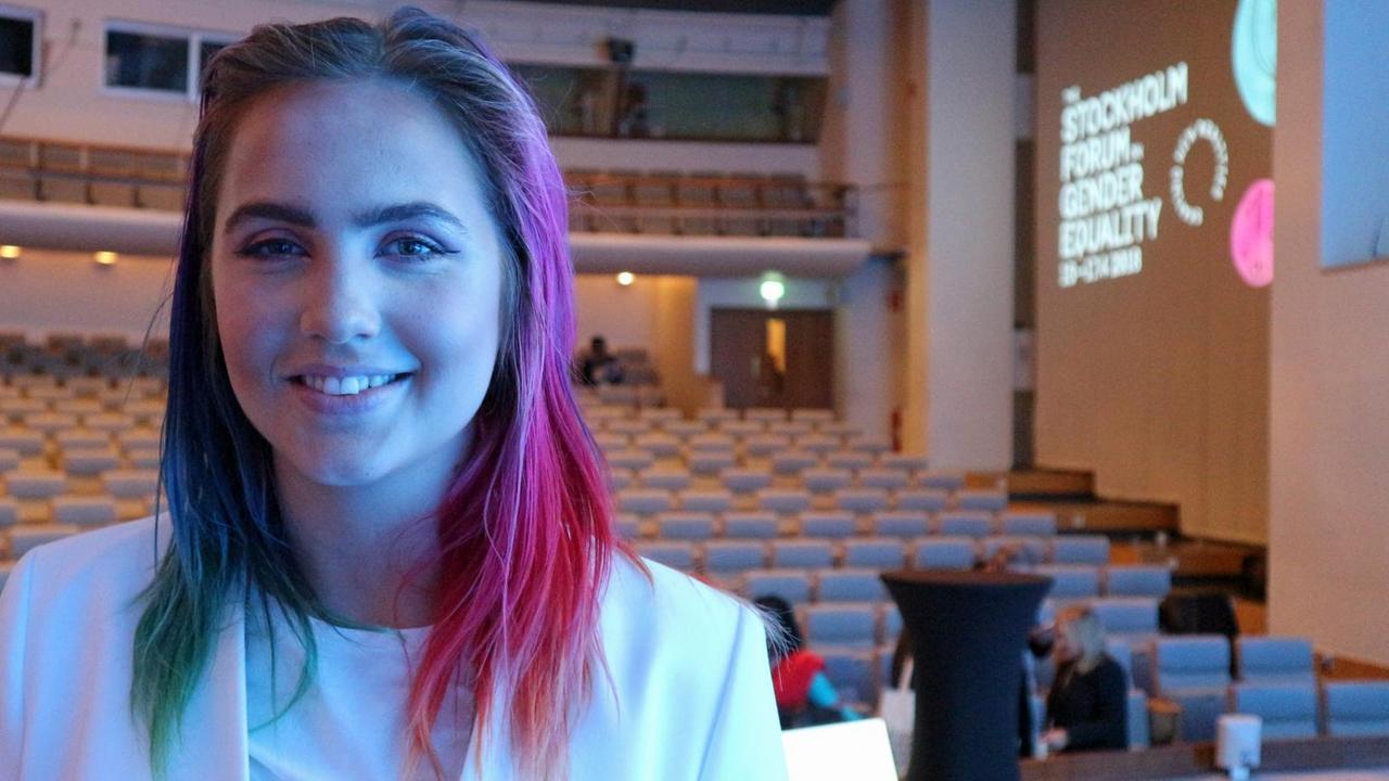 Die Handballerin und Jurastudentin Linnéa Claeson wurde zum prominenten Gesicht der Debatte in Schweden Die Handballerin und Jurastudentin Linnéa Claeson wurde zum prominenten Gesicht der Debatte in Schweden