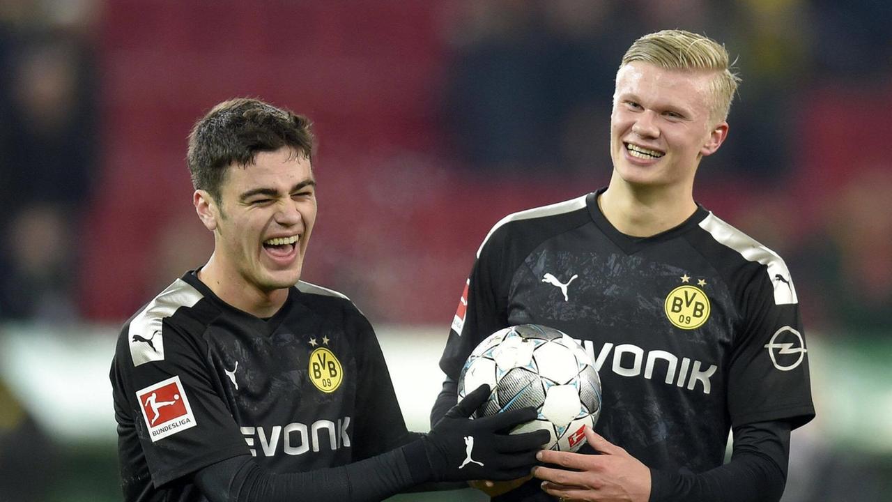 Die Dortmunder Jungstars Giovanni Reyna (17) und Erling Haaland (19) Die Dortmunder Jungstars Giovanni Reyna (17) und Erling Haaland (19)