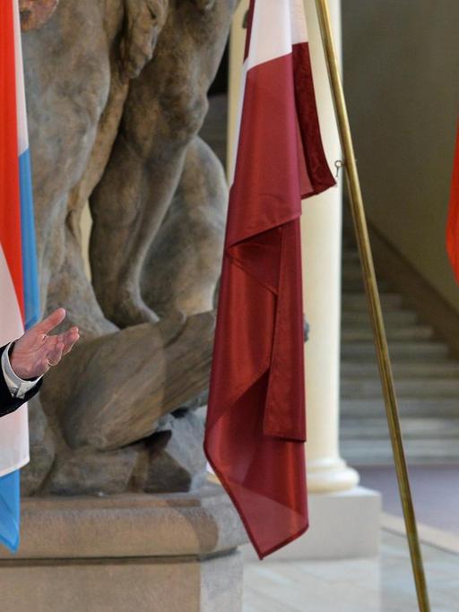 Luxemburgs Außenminister Jean Asselborn mit seinem tschechischem Amtskollegen Lubomir Zaoralek