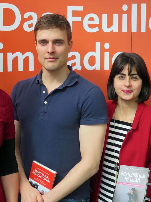 Multikulti oder Kulturkampf? - Ein Lesart Spezial von der Leipziger Buchmesse: Moderatorin Maike Albath, Constantin Schreiber, Sineb El Masrar, Armin Nassehi (l-r)