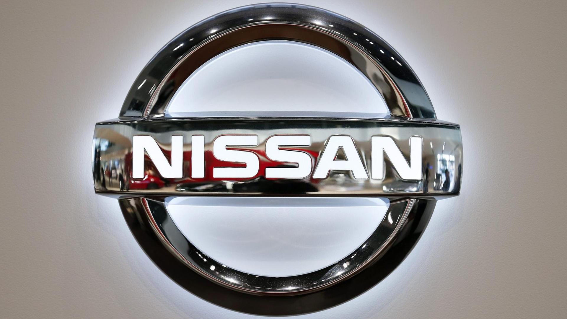 Das Logo des Autobauers Nissan Das Logo des Autobauers Nissan