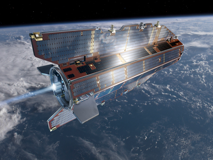 Seismometer im Orbit: Der ESA-Satellit GOCE, dessen Mission im November 2013 endete, flog so tief, dass er frühzeitig Wind von Riesenwellen bekam.