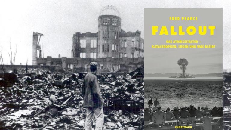 Hintergrundbild: Das zerstörte Hiroshima nach dem Abwurf der Atombombe durch die US-Amerikaner am 06.08.1945
Vordergrund: Buchcover