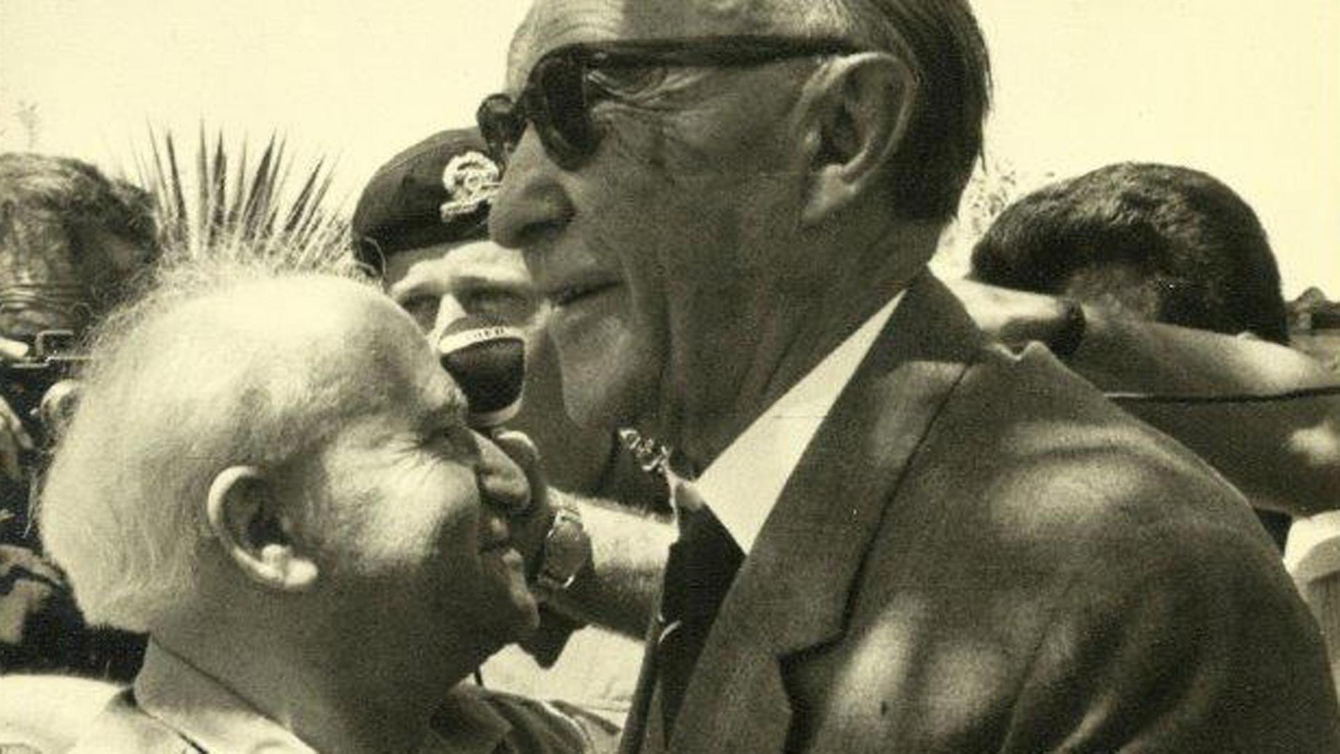 Bundeskanzler Konrad Adenauer trifft 1960 Israels Premier Ben Gurion Bundeskanzler Konrad Adenauer trifft 1960 Israels Premier Ben Gurion