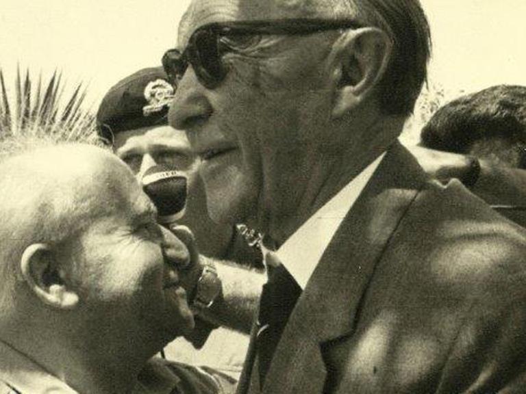 Bundeskanzler Konrad Adenauer trifft 1960 Israels Premier Ben Gurion