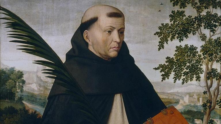 Der Heilige Dominikus in einem Gemälde von Ambrosius Benson (1495-1550) Der Heilige Dominikus in einem Gemälde von Ambrosius Benson (1495-1550)