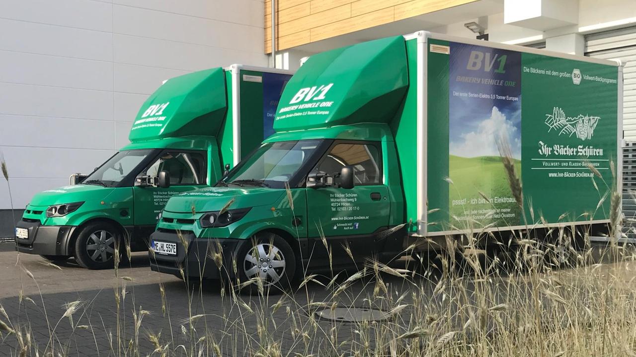 Elektrischen Lieferwagen BV1 von der Bäckerei Schüren Elektrischen Lieferwagen BV1 von der Bäckerei Schüren