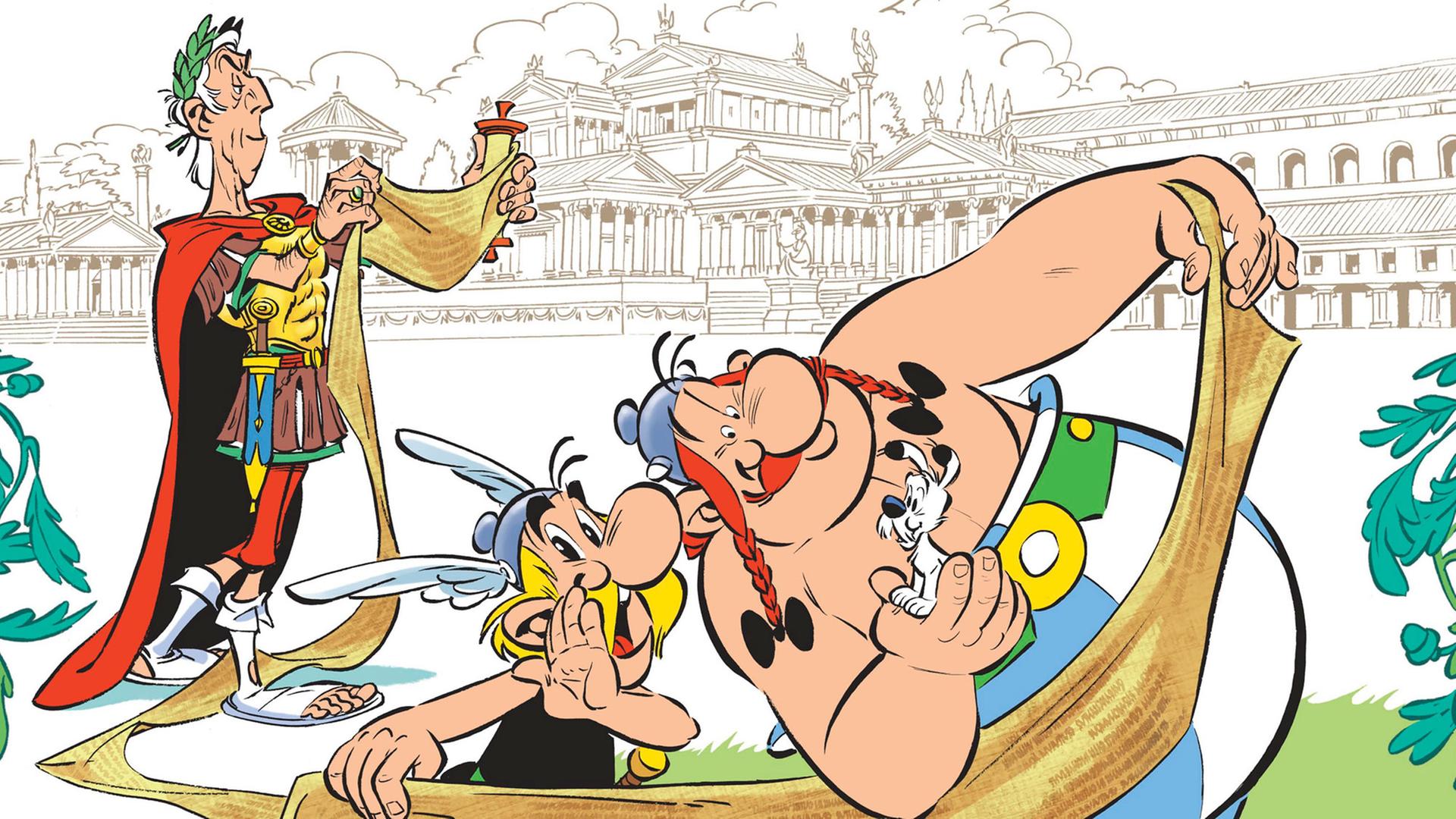 Ausschnitt des Covers von Asterix Bd. 36: "Der Papyrus des Cäsar" Ausschnitt des Covers von Asterix Bd. 36: "Der Papyrus des Cäsar"