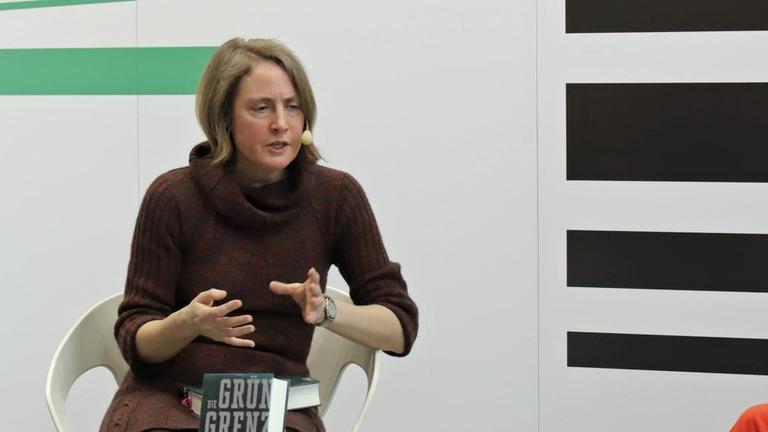 Die Schriftstellerin Isabel Fargo Cole beim Bücherherbst 2017 Die Schriftstellerin Isabel Fargo Cole beim Bücherherbst 2017
