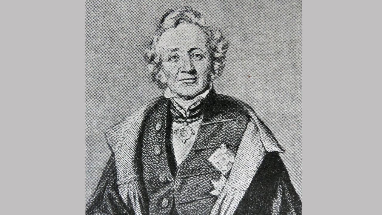 Leopold von Ranke (1795-1886) in einem Portrait aus dem 19. Jahrhundert