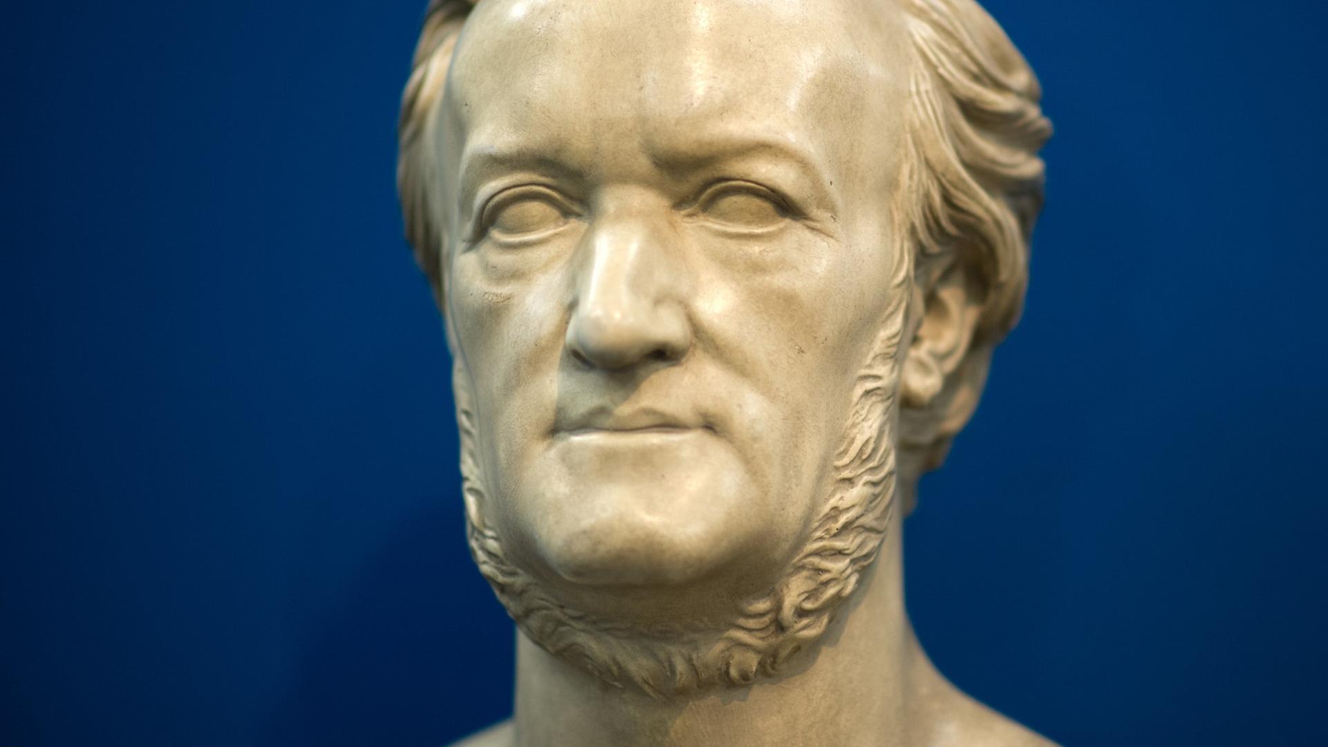 Ansicht einer Büste von Richard Wagner