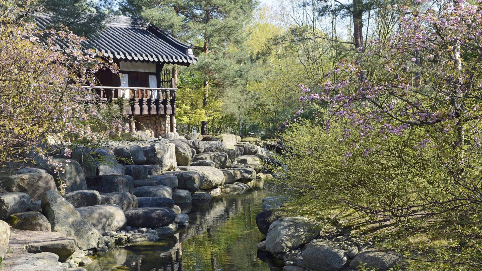 Blick in den Koreanischen Garten in Berlin Marzahn Blick in den Koreanischen Garten in Berlin Marzahn