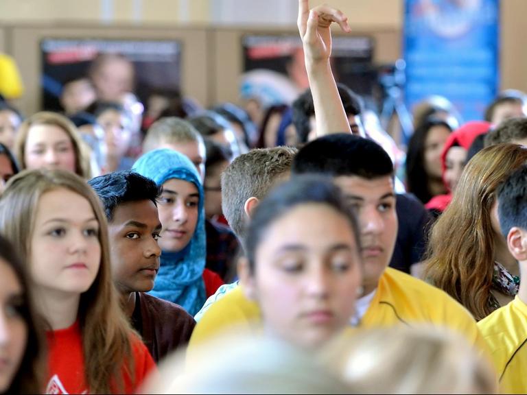 Schüler an einer Schule in Berlin