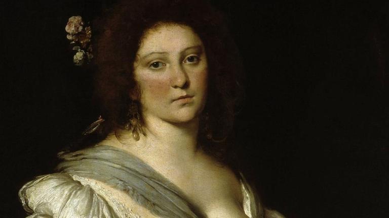 Gemälde von Barbara Strozzi, die italienische Sängerin und Komponistin um 1640 Gemälde von Barbara Strozzi, die italienische Sängerin und Komponistin um 1640