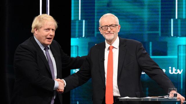 TV-Debatte zwischen Boris Johnson und Jeremy Corbyn.