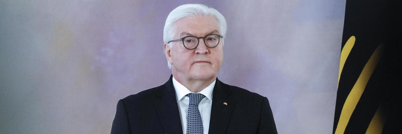 Bundespräsident Frank-Walter Steinmeier im Januar 2021 im Schloss Bellevue Bundespräsident Frank-Walter Steinmeier im Januar 2021 im Schloss Bellevue