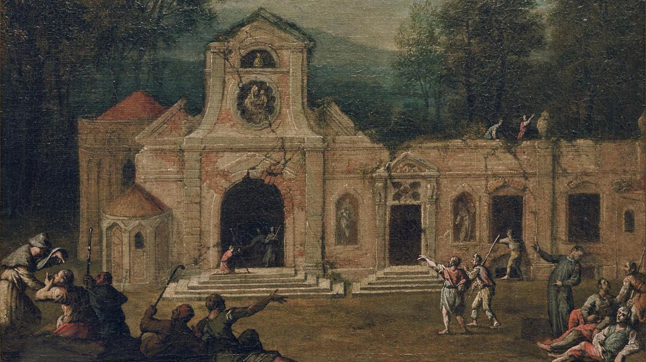 'Magdalenenklause im Schlosspark zu Nymphenburg', undat. (um 1730) Franz Joachim 1665-1748 'Magdalenenklause im Schlosspark zu Nymphenburg', undat. (um 1730) Franz Joachim 1665-1748