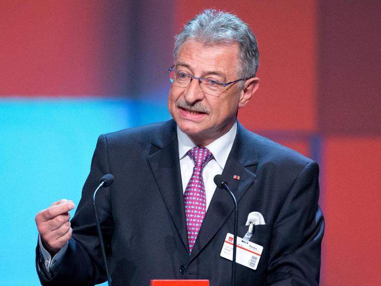 Dieter Kempf, Pra_sident des Bundesverbands der Deutschen Industrie e.V., spricht am 23.04.2017 bei der Eröffnungsfeier der Hannover Messe.